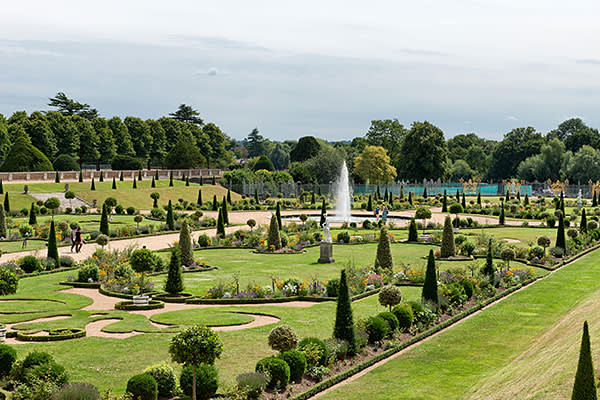 The Privy Garden at Hampton Court near London