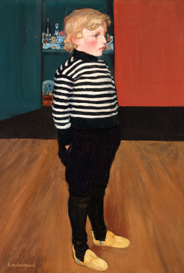 'Charles au jersey rayé' (Charles in a striped jersey), Evenepoel's painting dated c1898