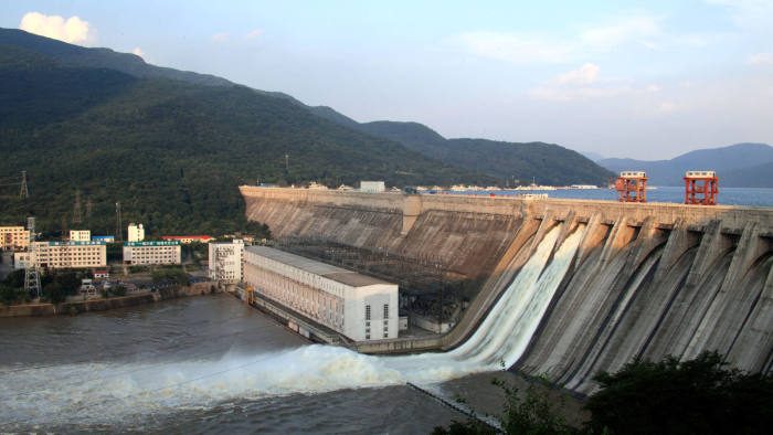 Mandatory Credit: Photo by Shutterstock (3386250a) The Fengman Hydropower Station in Jilin city, Jilin Province, northeast China The Fengman Hydropower Station in Jilin city, Jilin Province, northeast China - 22 Aug 2013