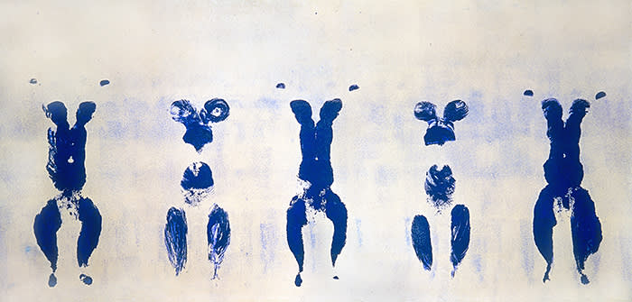 Klein, Yves (1928-1962): ANT 100 Anthropometrie sans titre, 1960. Washington DC, Hirshhorn Museum*** Permission for usage must be provided in writing from Scala. Scala Archives/© The Estate of Yves Klein c/o DACS, London 2018