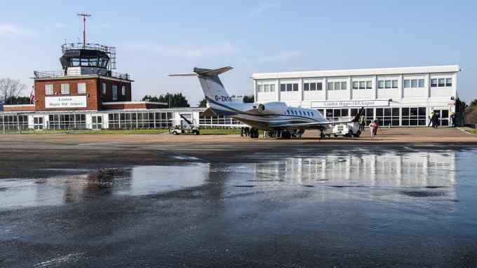 BROMLEY, ENGLAND - FEBRUARY 13: A general view of the facilities and operational buildings during the 100th anniversary celebrations at London Biggin Hill Airport on February 13, 2017 in Bromley, England. Opening in 1917, the airfield went onto be instrumental in the RAF's defence of the UK during WWII in the Battle of Briatin in the summer of 1940. (Photo by Leon Neal/Getty Images)