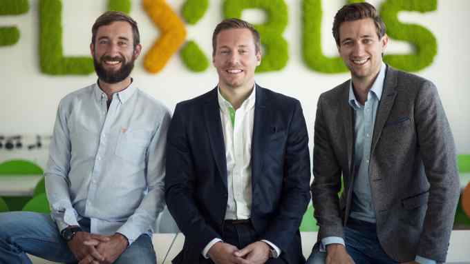 FlixBus founders - Daniel Krauss, André Schwämmlein, Jochen Engert