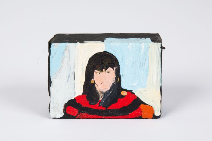 Untitled, c2010, by Henry Taylor, painted on a matchbox