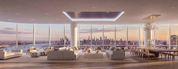 One of the penthouses (Penthouse Two on sale for $40m; all 157 other units have been sold)