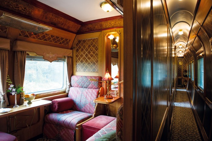 The refurbished interior of the Eastern & Oriental Express