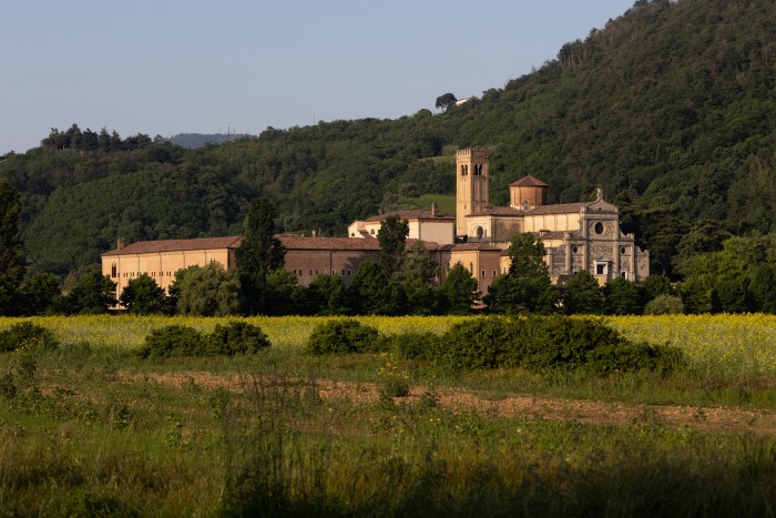 The Abbazia at the foot of the hills outside Padua