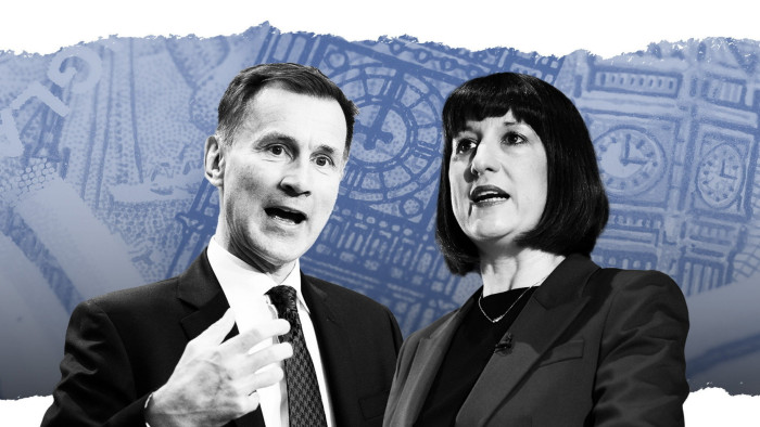 A montage of the images of Jeremy Hunt and Rachel Reeves
