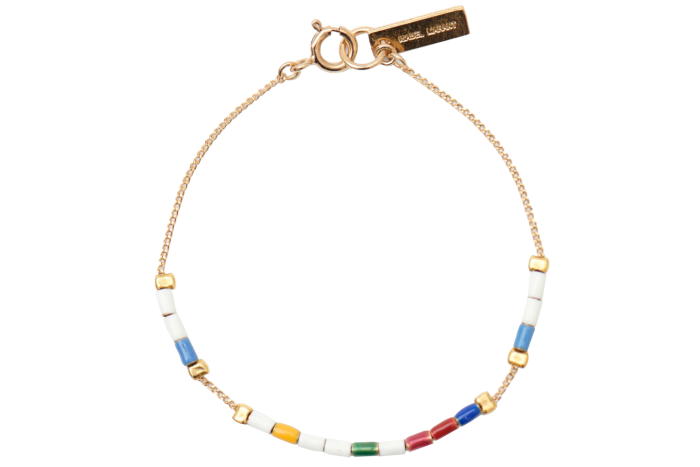 Isabel Marant brass and resin Color Stripe bracelet, £95