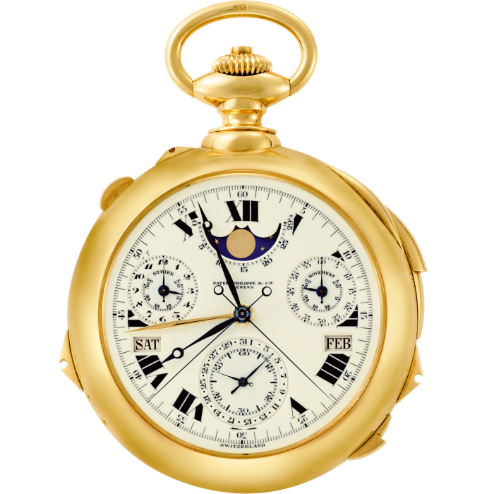 Patek Philippe Henry Graves Supercomplication pocket watch, sold for $24.4m in 2014