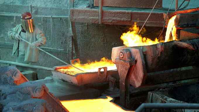 Codelco Ventanas copper smelter in Ventanas, Chile