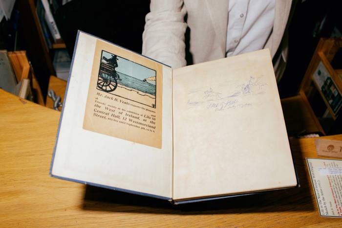 A 1912 book signed by artist Jack B Yeats