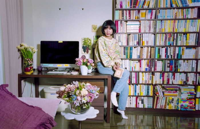 Mieko Kawakami in her office in Tokyo