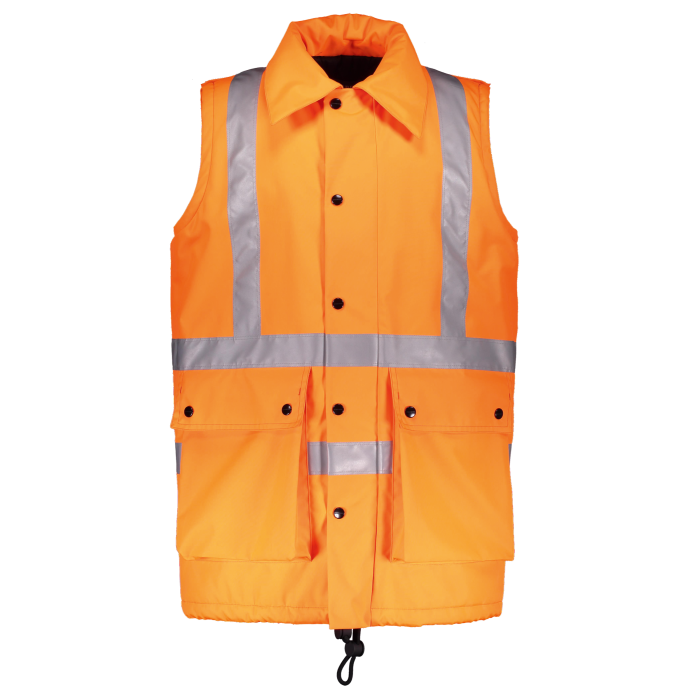 Railway worker’s waistcoat by Burberry, 2018