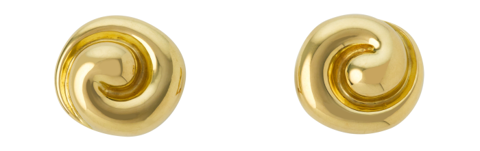 Elizabeth Gage Gold Spiral earrings, £6,120