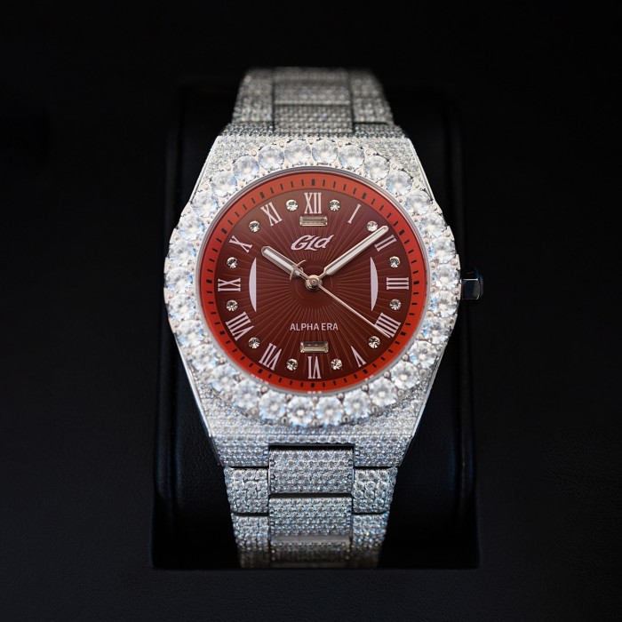 GLD steel Iced Alpha Era watch, $899