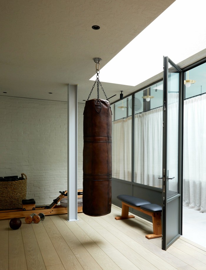 A fitness room