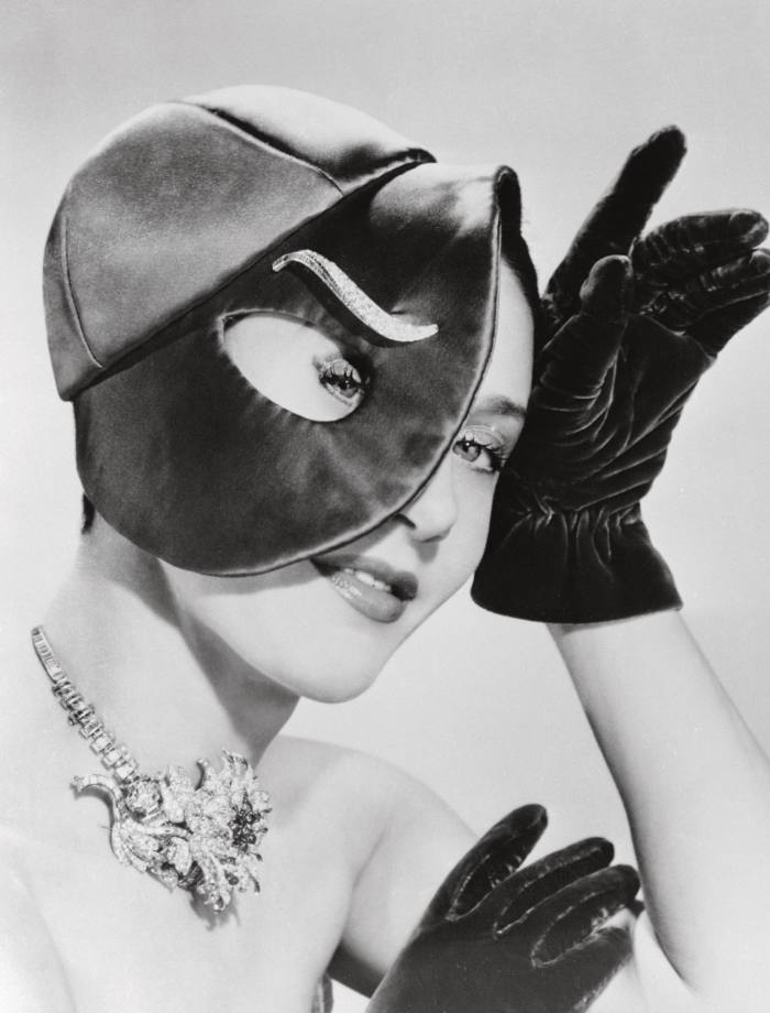 A 1940s evening cap by Elsa Schiaparelli