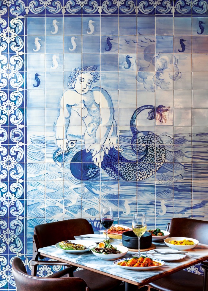 The traditional Portuguese tiles of London’s Bar Douro