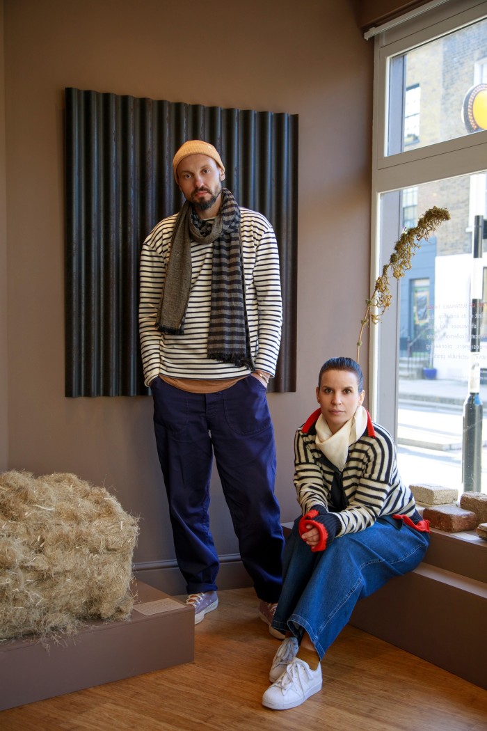 Founders Petko Tashev and Desislava Vangelova in the shop
