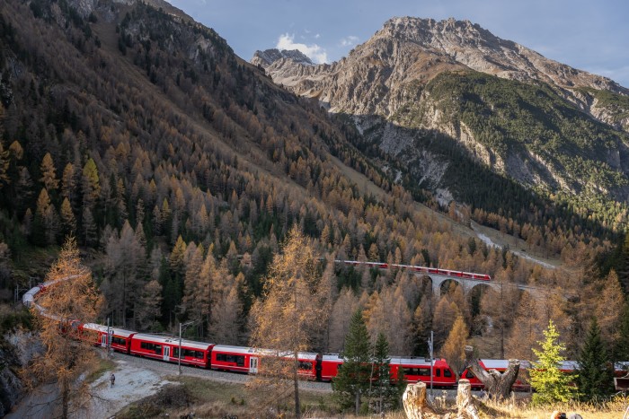 The train journey from Zürich to St Moritz takes between three to four hours