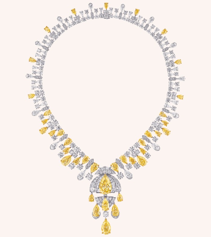 Graff white-gold, yellow-gold and yellow- and white-diamond Graffabulous necklace, POA. 
