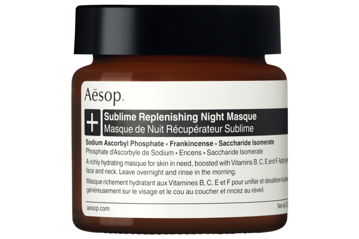 Aesop Sublime Replenishing Night Masque, £93 for 60ml, aesop.com