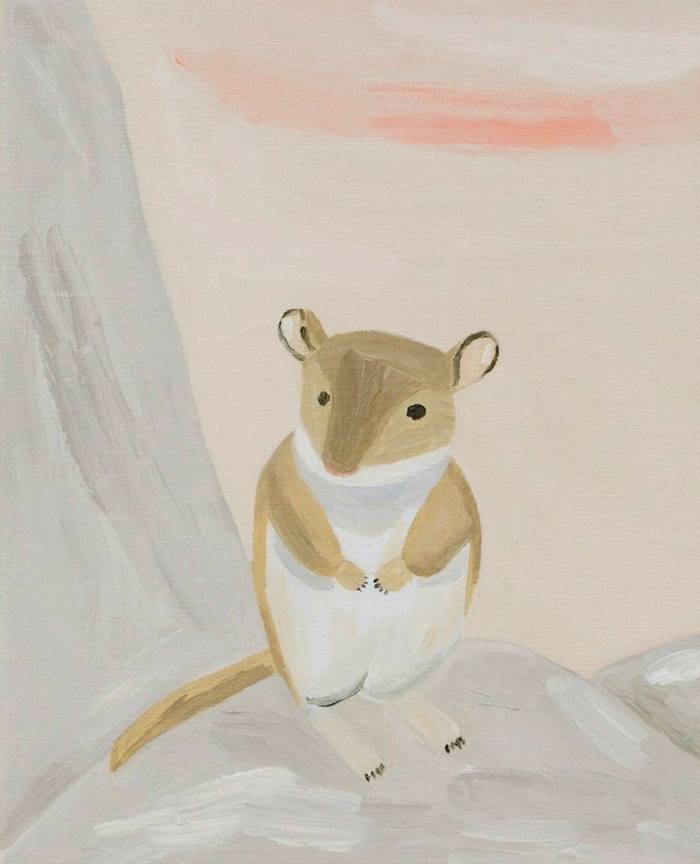 Painting of a cutesy mouse