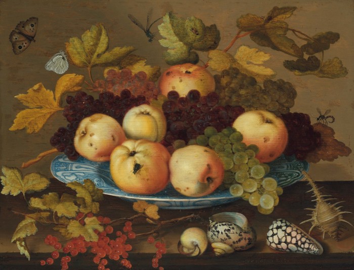 ‘Fruit in a wan-li porcelain dish on a table’ by Balthasar van der Ast, sold by Christie’s for £350,000