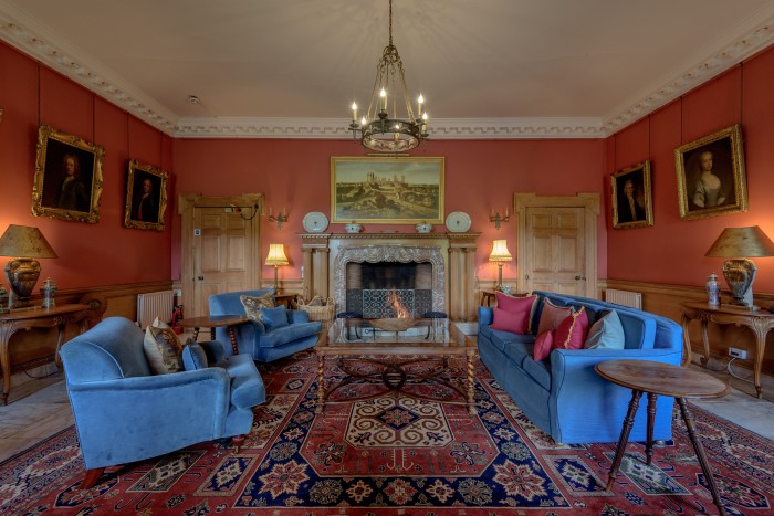 One of the drawing rooms at Gilmerton House