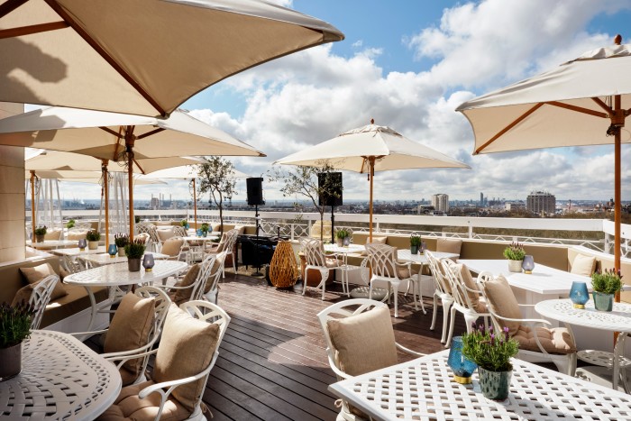 Live music and Mediterranean food at the Dorchester Rooftop