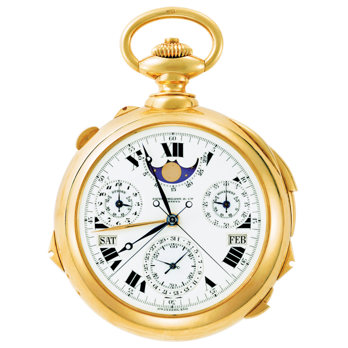 The Patek Philippe Supercomplication, at almost £18m the most expensive watch ever sold at auction