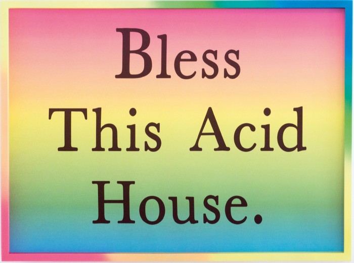Bless This Acid House, 2020, by Jeremy Deller/Fraser Muggeridge, in a bespoke frame by RO Frames