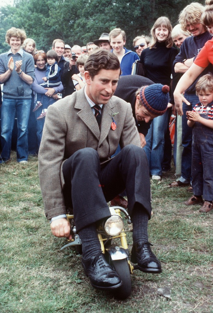 The then Prince Charles in 1978