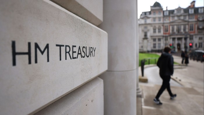 The headquarters of HM Treasury in London
