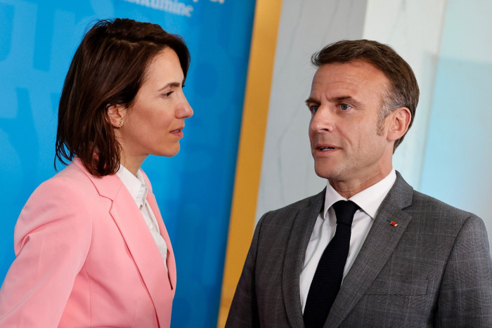 Valérie Hayer and Emmanuel Macron