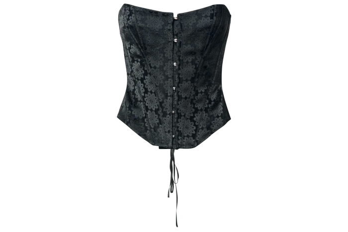 Stella McCartney cotton-mix jacquard corset top, £1,250, farfetch.com