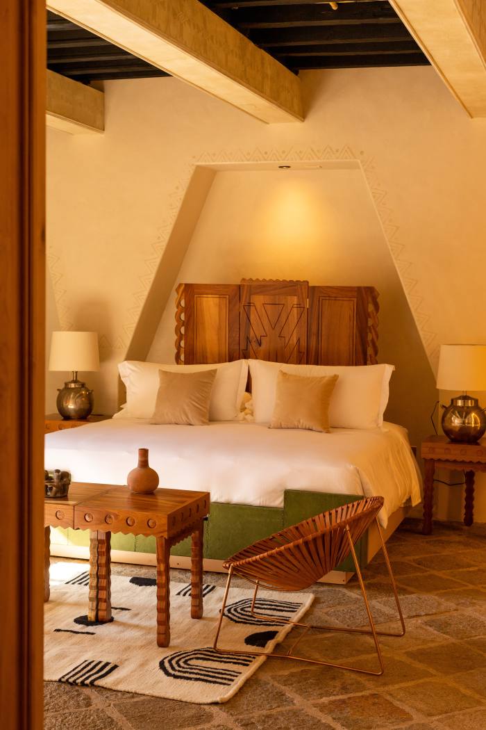 A room at La Valise San Miguel de Allende, whose interiors showcase Mexican design and craftsmanship