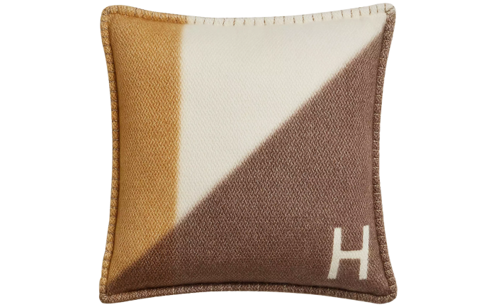 Hermès H cashmere Pythagore pillow, £970