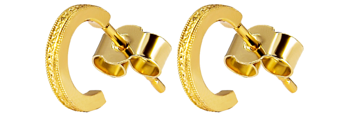 Lebrusan Studio Fairmined gold Eternity earrings, £680