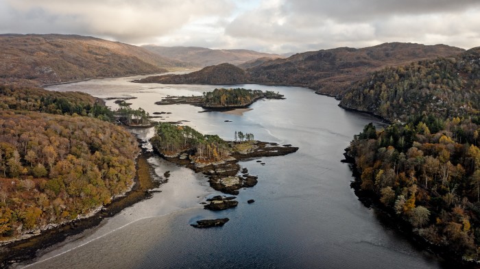 Loch Moidart seen from the summit of the island