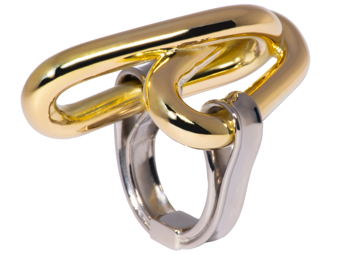 Hannah Martin yellow- and white‑gold Unchained ring, £5,995