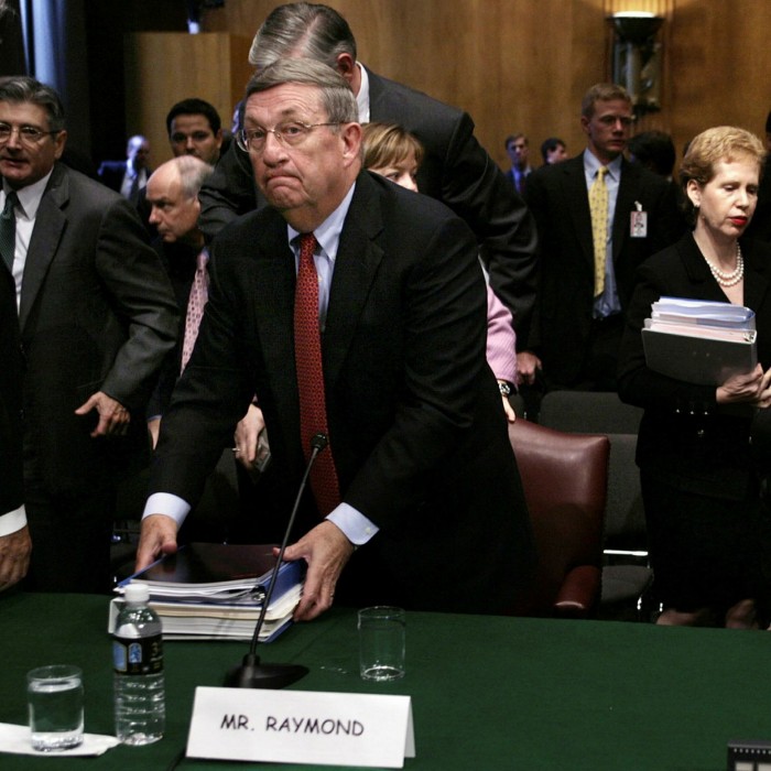 The chairmen of Exxon Mobil, Chevron and ConocoPhillips testify at an energy committee hearing in Washington