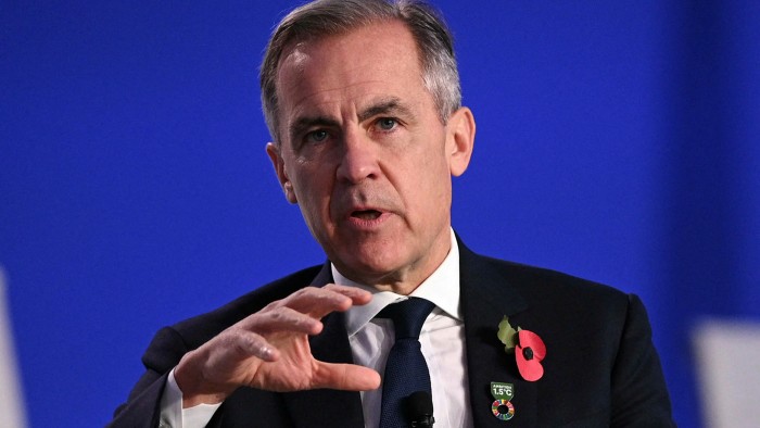 Mark Carney, former governor of the Bank of England, at the COP26 summit in Glasgow