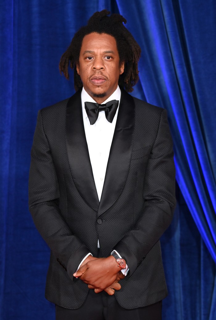 Jay-Z wears his Cartier Crash at a film premiere in London in 2021