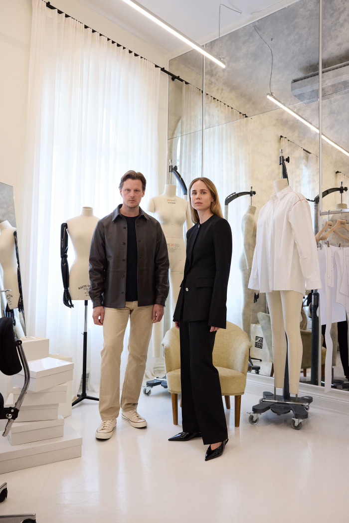 Kling and Lindman in the brand’s atelier