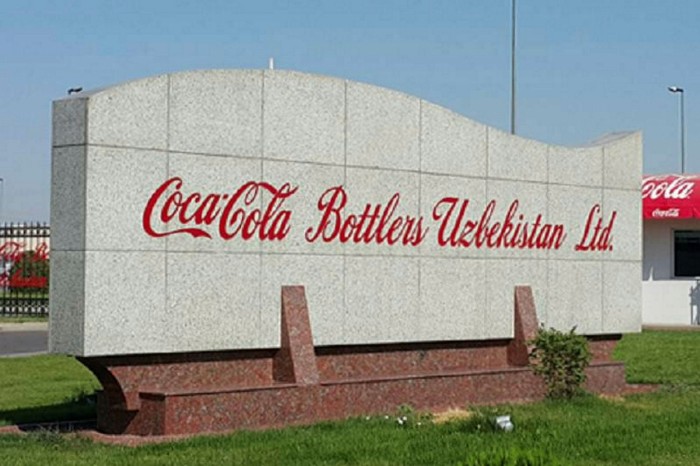 Coca-Cola bottling plant in Tashkent, Uzbekistan