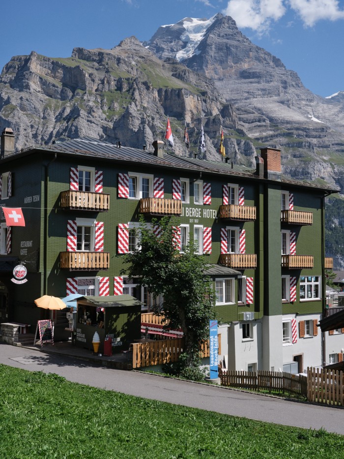The Drei Berge Hotel in Mürren, Switzerland