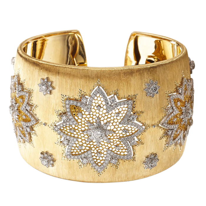 Buccellati yellow- and white-gold and diamond Morgana bracelet, POA