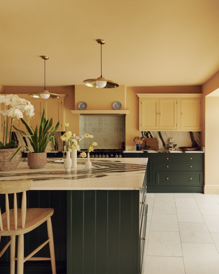 The Henley kitchen by Neptune with its “zebra marble” worktops