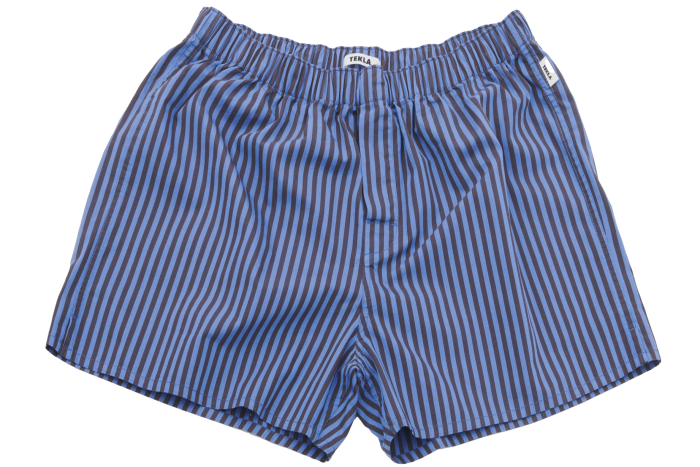 Tekla cotton Shirt Blue boxers, £50